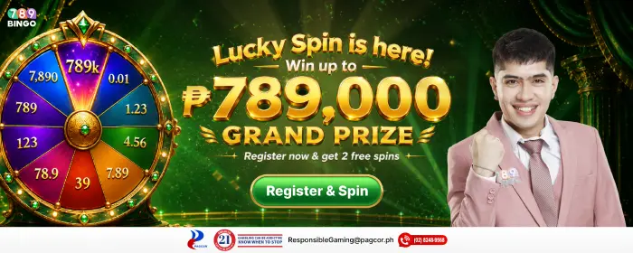 Lucky Spin and Win up to P789,000 grand prize