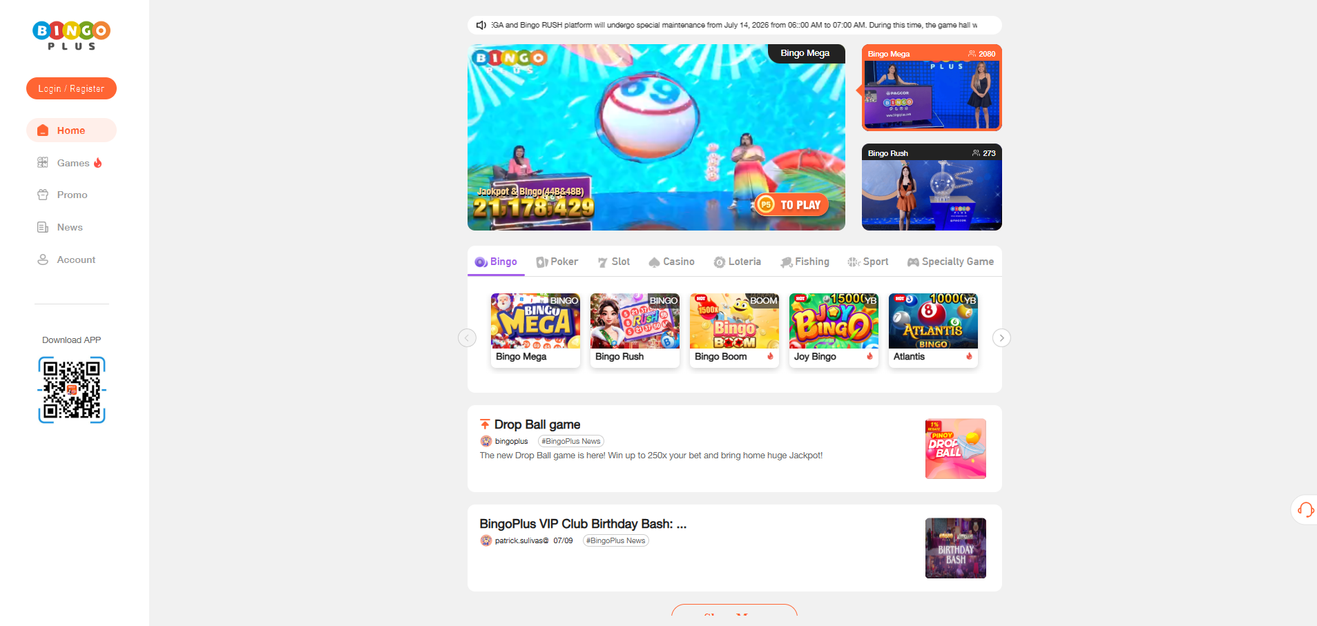 BingoPlus PH screenshot 1