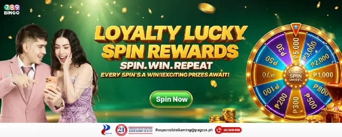 Loyalty Lucky Spin Rewards-Up to 5000₱ 