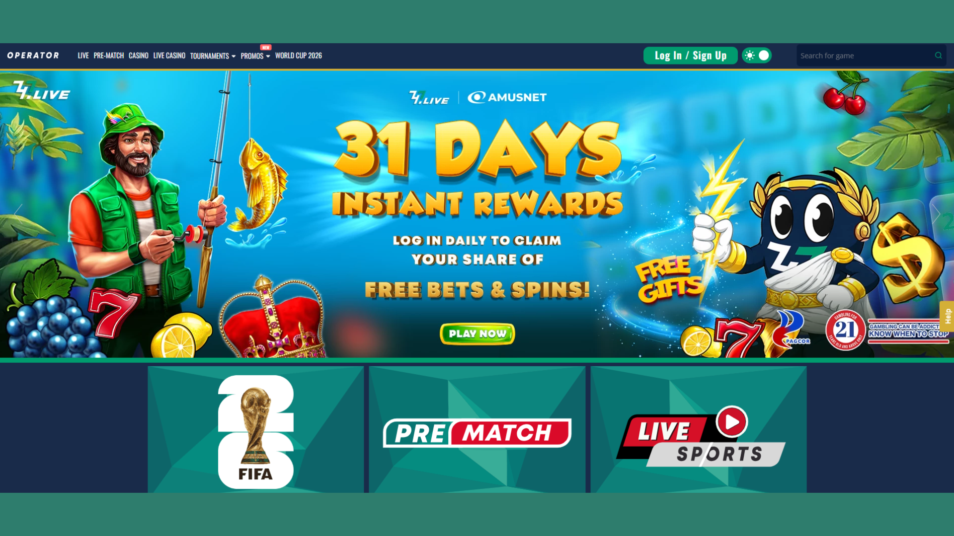 747 Live | Sports Betting, Casino Games and PAGCOR Licensed screenshot 1