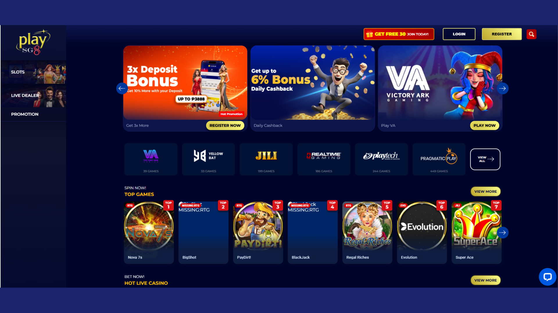 PLay SG8: Casino Online Games Philippines screenshot 1