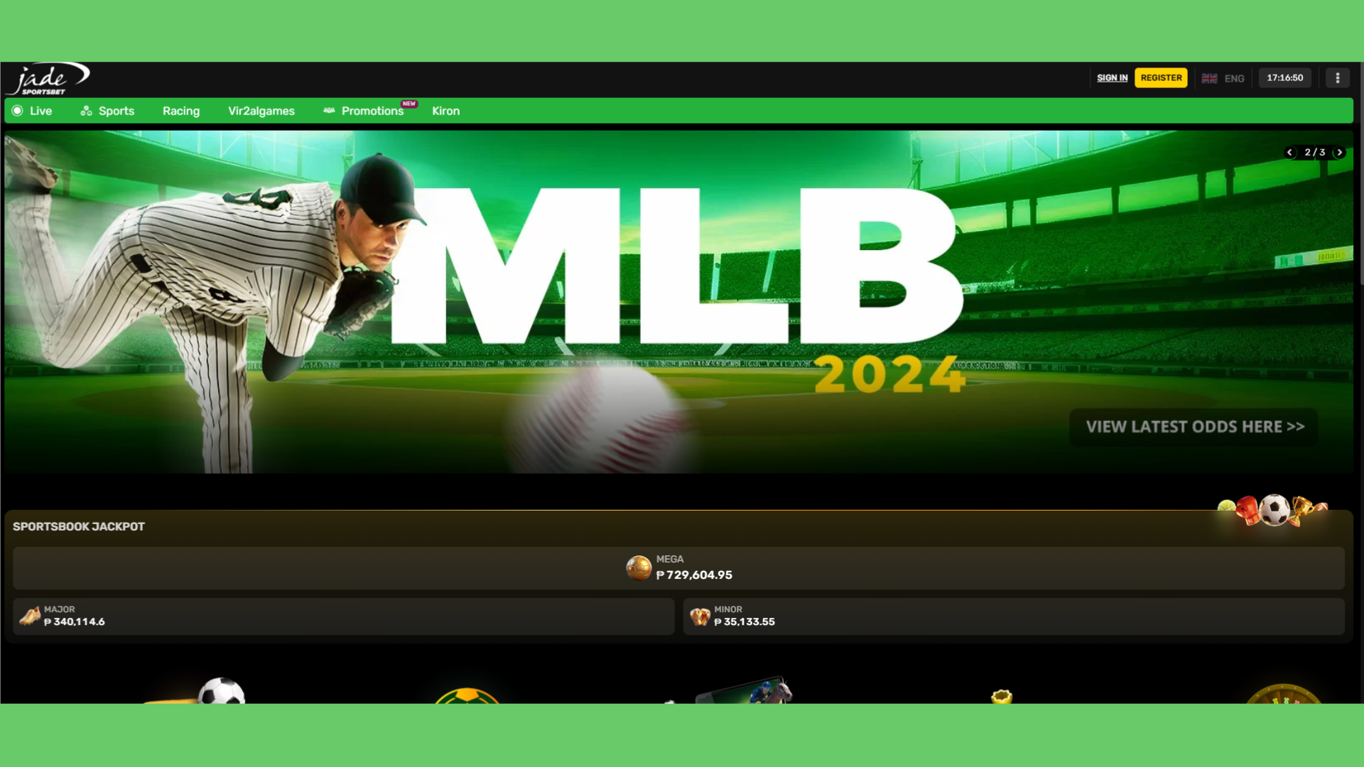 JadeSportsBet | Online Sports Betting in the Philippines screenshot 1