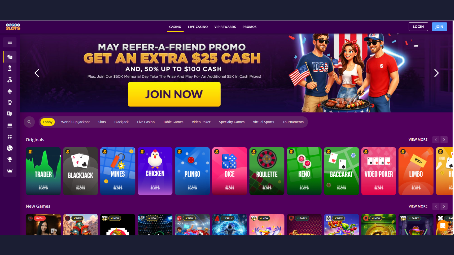 Explore a complete online casino experience screenshot 1