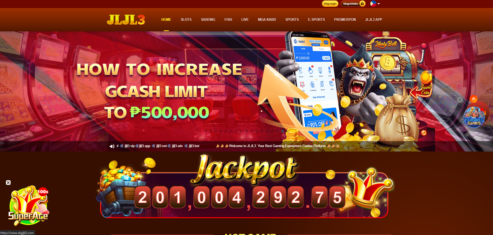 digjljl3 Login： More Games, More Bonuses, The Best Slots Gaming Experience screenshot 1