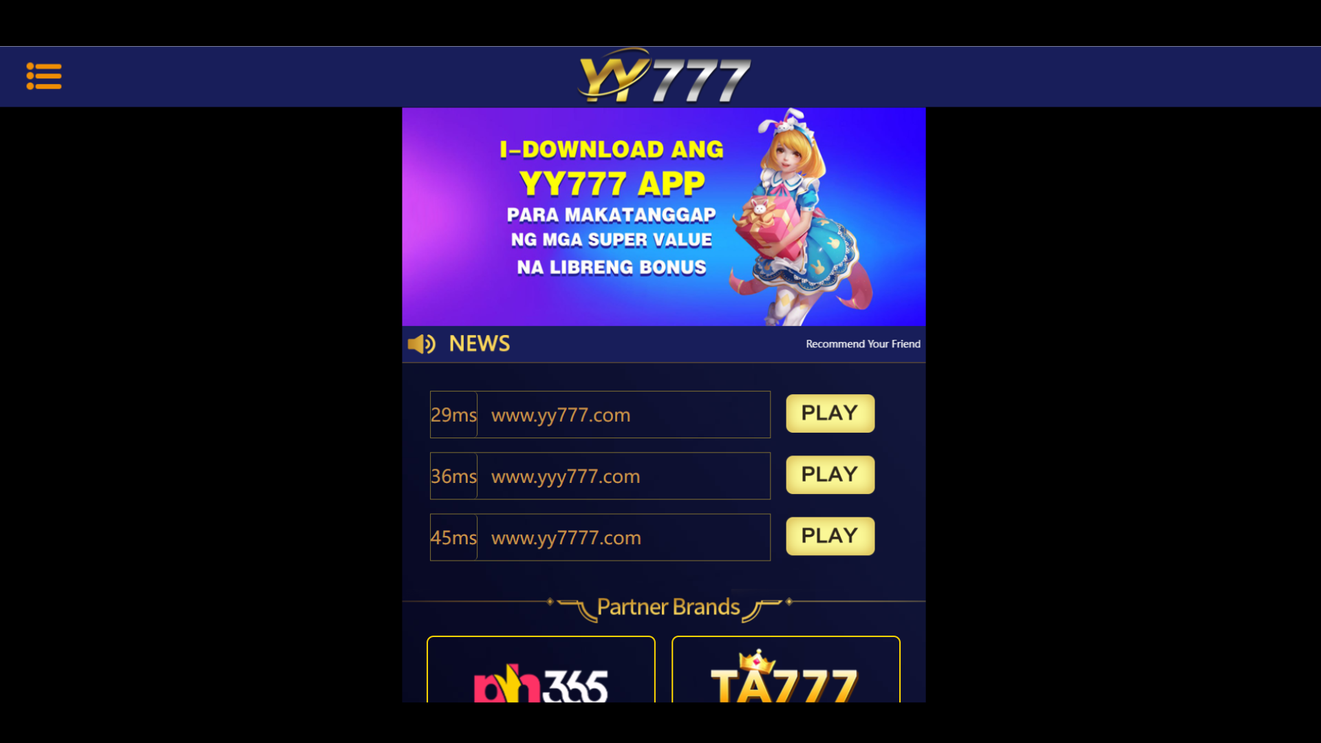 YY777 screenshot 1