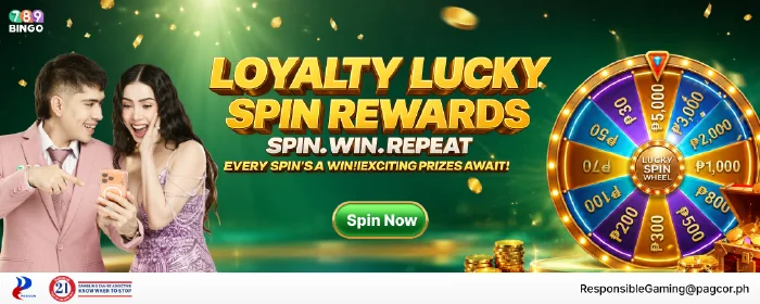 Loyalty Lucky Spin Rewards-Up to 5000₱ 
