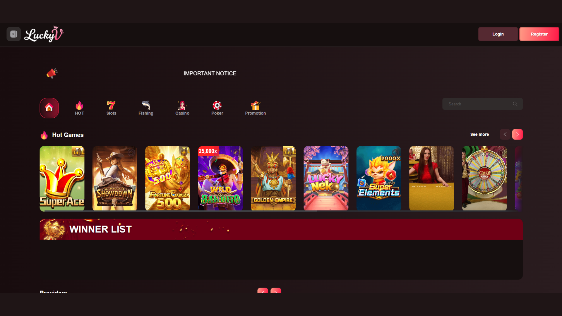LuckyV | Online Casino Slot Philippines screenshot 1