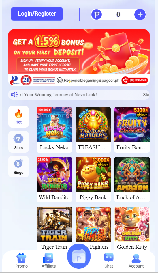NovaLink.fashion Casino Game Online Review & Gaming Status screenshot 1