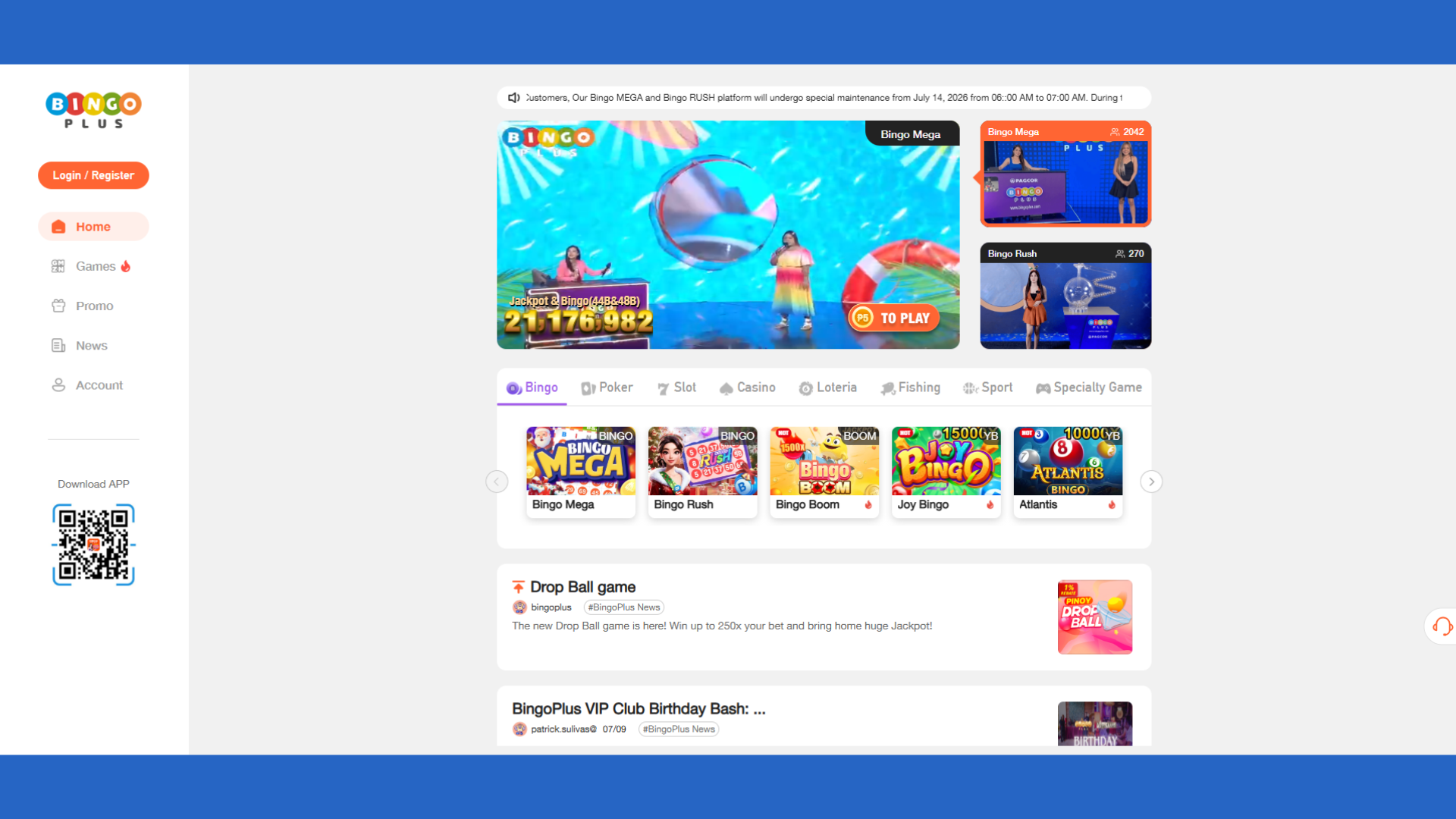 BingoPlusiOS1 screenshot 1