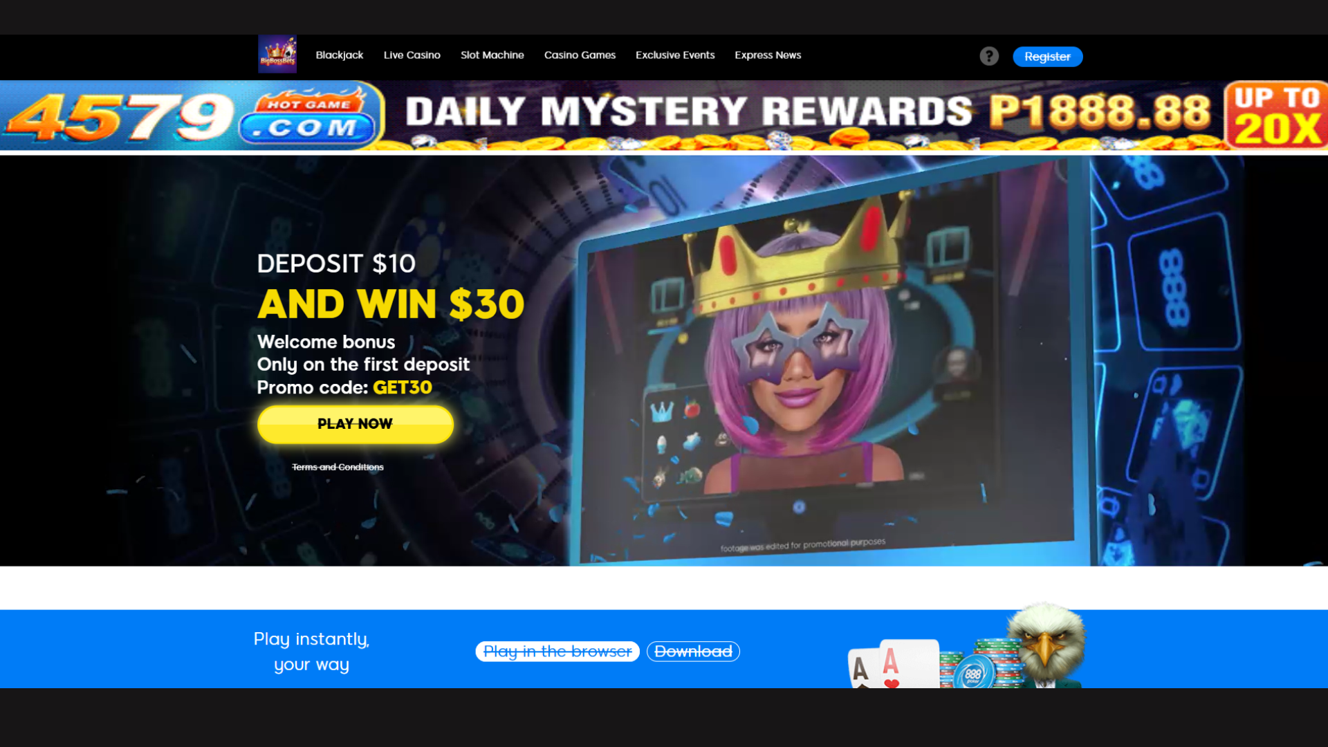 BigBossBet screenshot 1