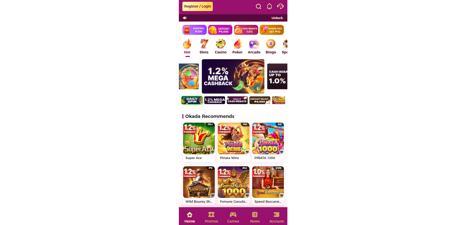 Okada Play PH: Play live slots, table games, and exclusive iGaming screenshot 1