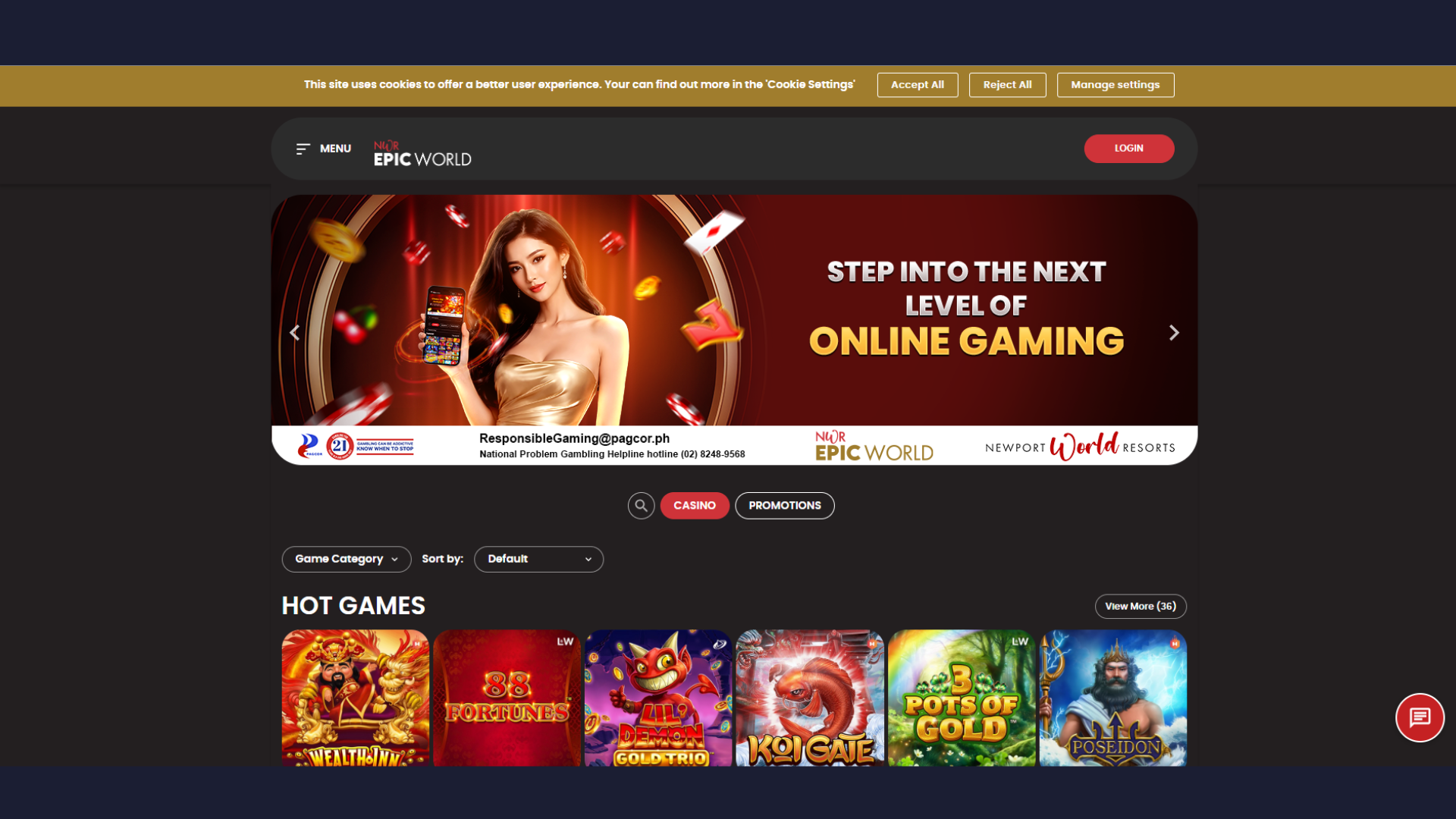 NWR Epic World Bingo Casino Review & PAGCOR Approval screenshot 1
