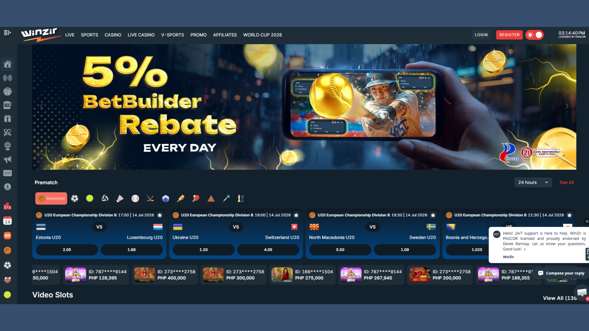 Wins PH - Online Casino & Sportsbook Philippines | PAGCOR Licensed screenshot 1