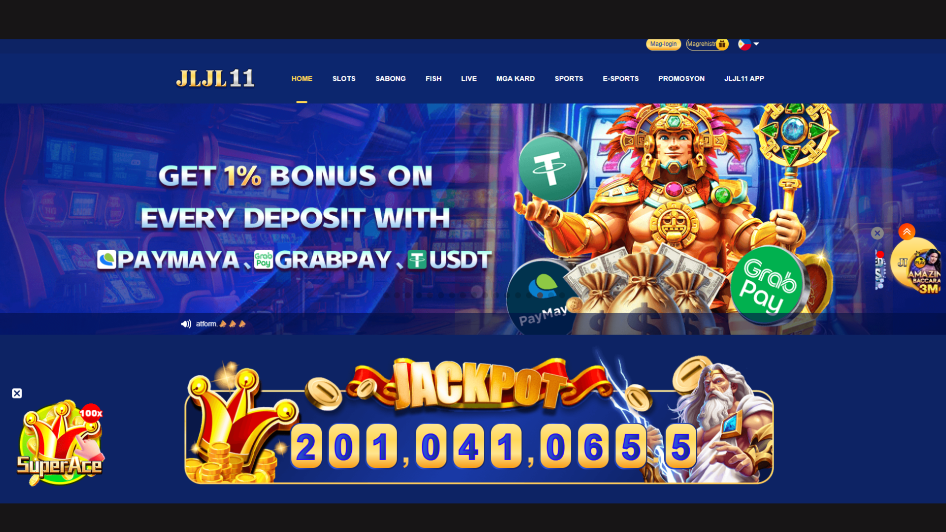 JLJL11 | Discover a variety of online casino games featuring colorful slots screenshot 1