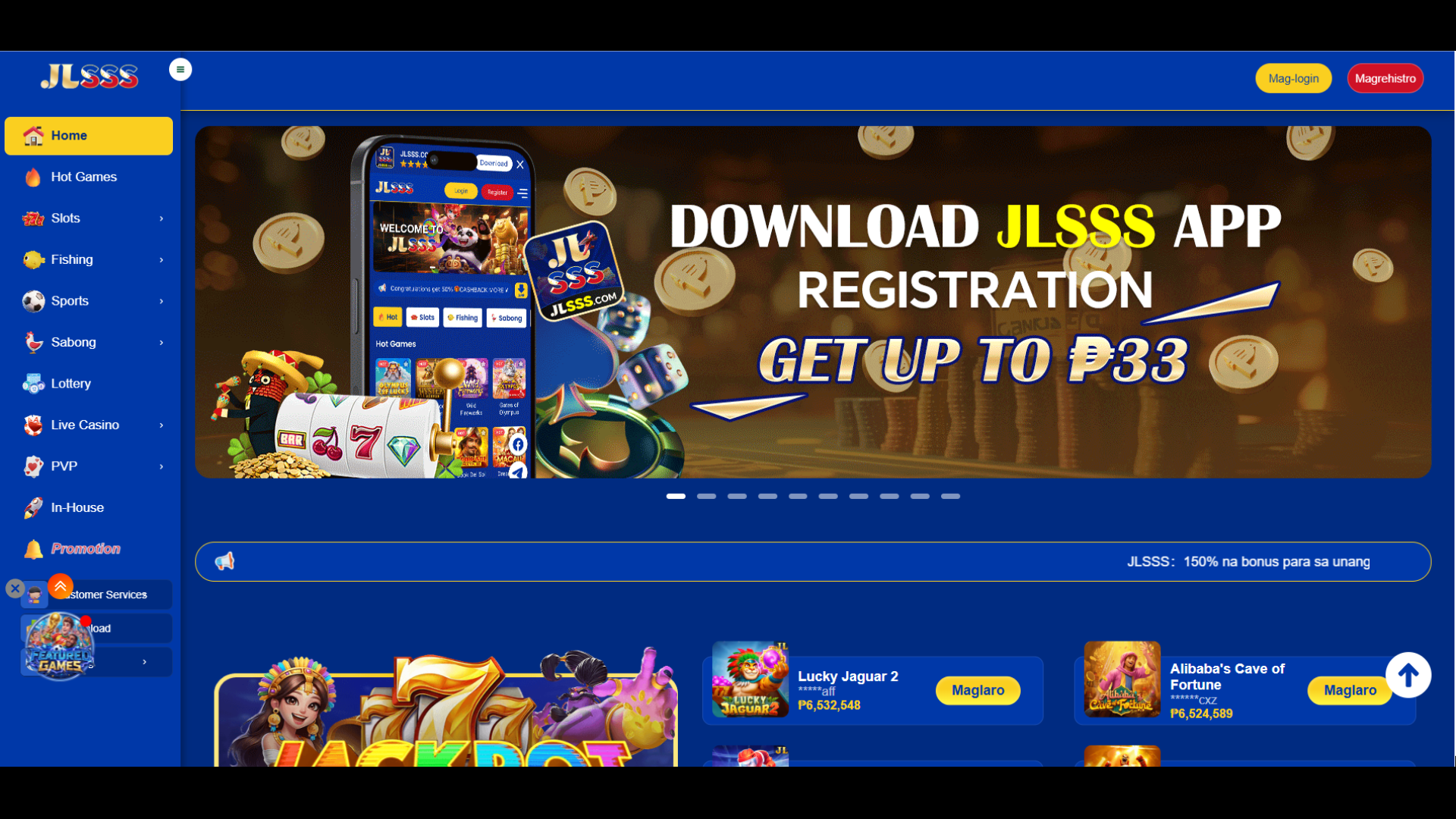 jlsss33 | DOWNLOAD JLSSS APP REGISTRATION CAN GET UP TO ₱33 screenshot 1